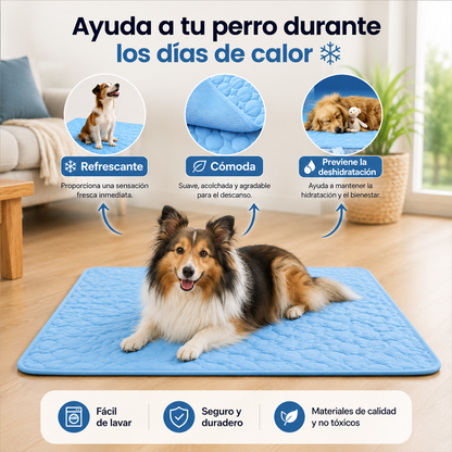 Alfombra Refrescante CoolPet™ – Alivio Inmediato del Calor para Perros y Gatos